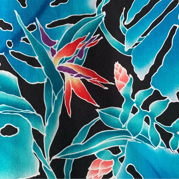 🌴”Hilo Hattie” Men’s Hawaiian Aloha Camp Shirt size L - Picture 8 of 10